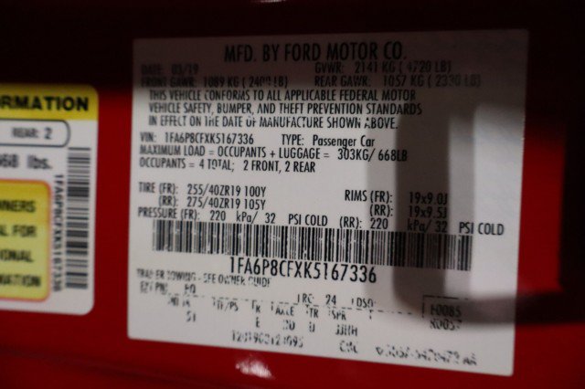 Used 2019 Ford Mustang GT Premium w/ GT Performance Package RWD image 93