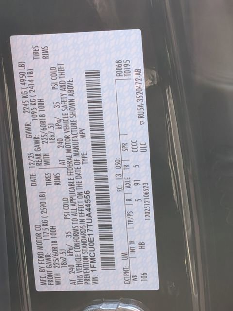 New 2026 Ford Escape SE image 36