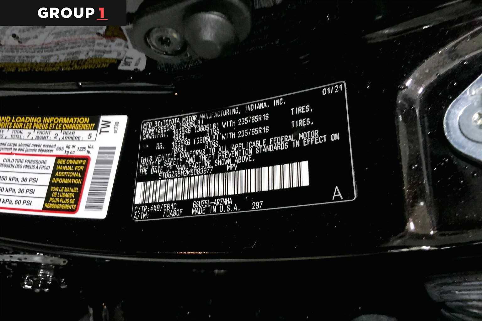 Certified 2021 Toyota Highlander XLE image 37