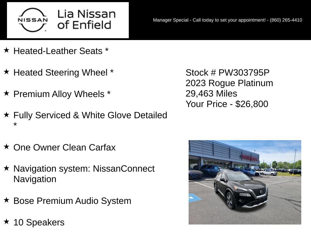 Certified 2023 Nissan Rogue Platinum w/ Platinum Premium Package AWD/4WD image 10
