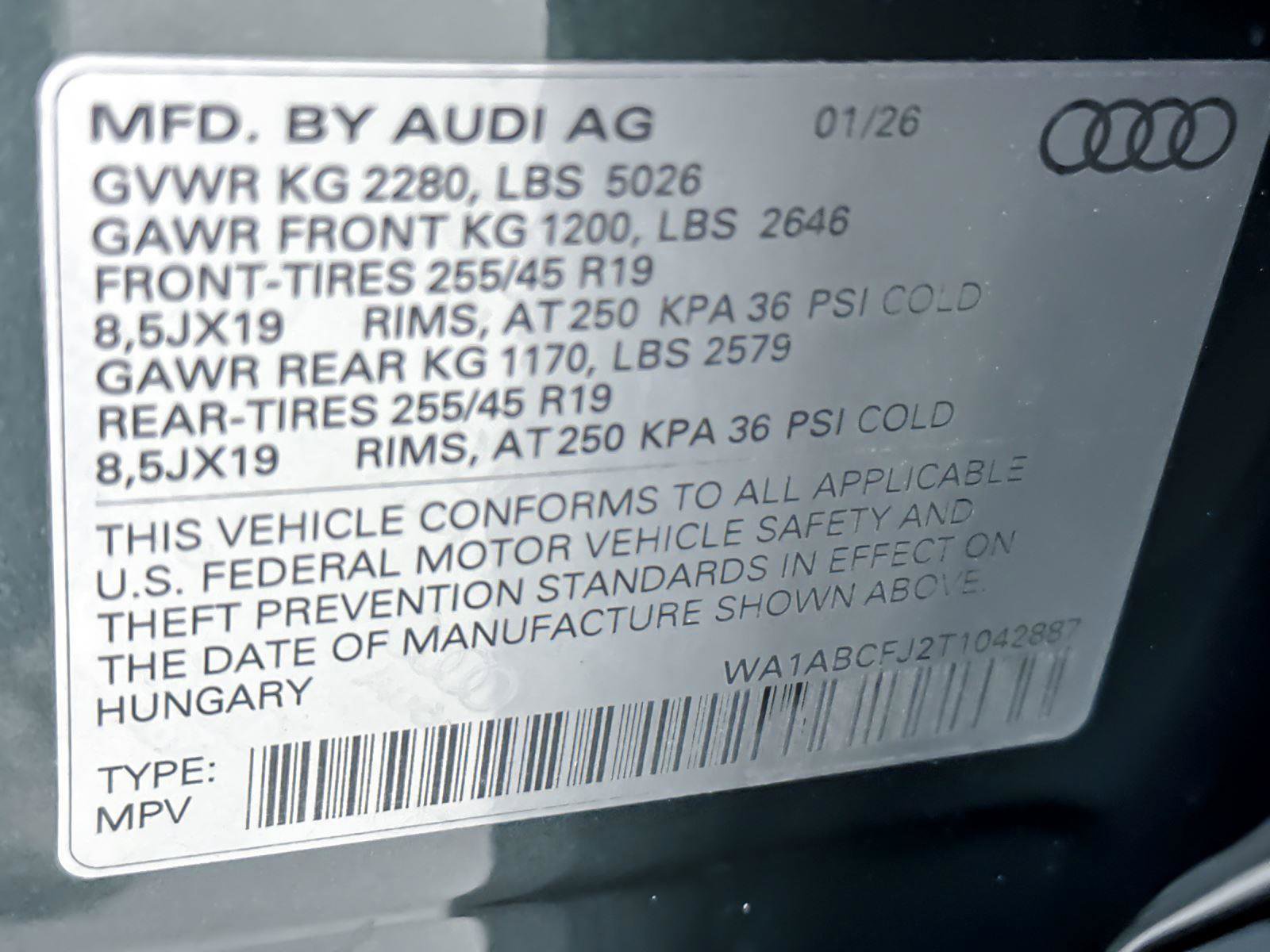 New 2026 Audi Q3 quattro 2.0T image 27