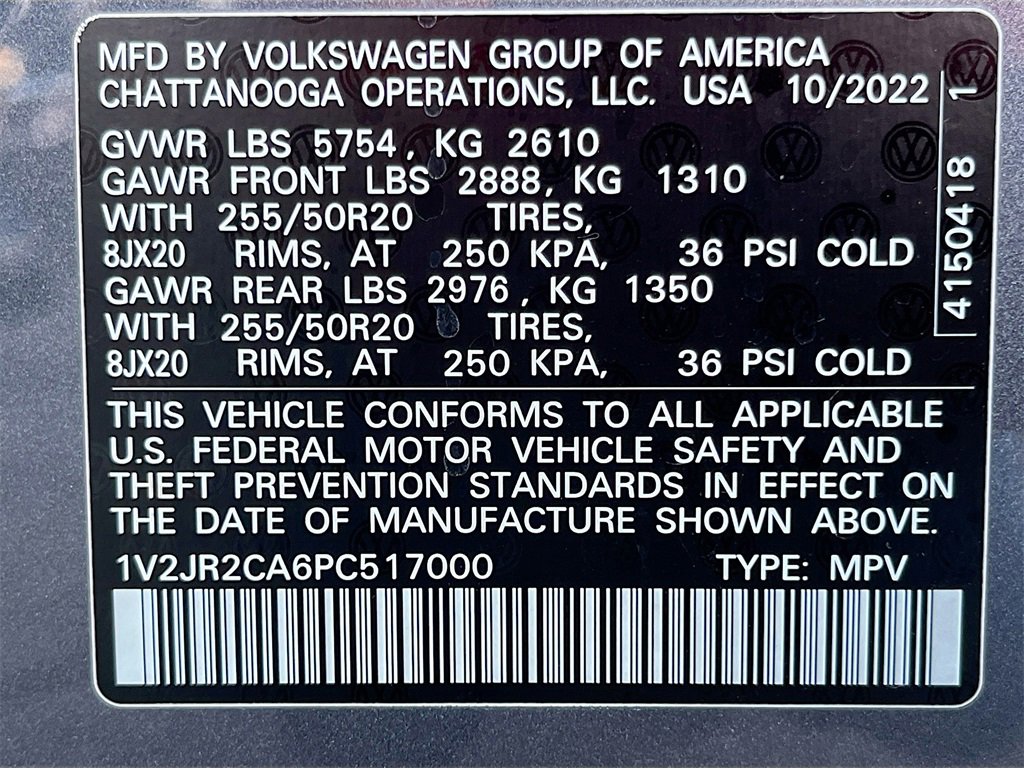 Used 2023 Volkswagen Atlas SE w/ Panoramic Sunroof Package image 33