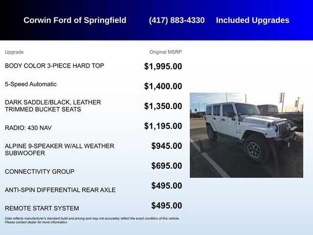 Used 2017 Jeep Wrangler Unlimited Sahara w/ Connectivity Group image 5