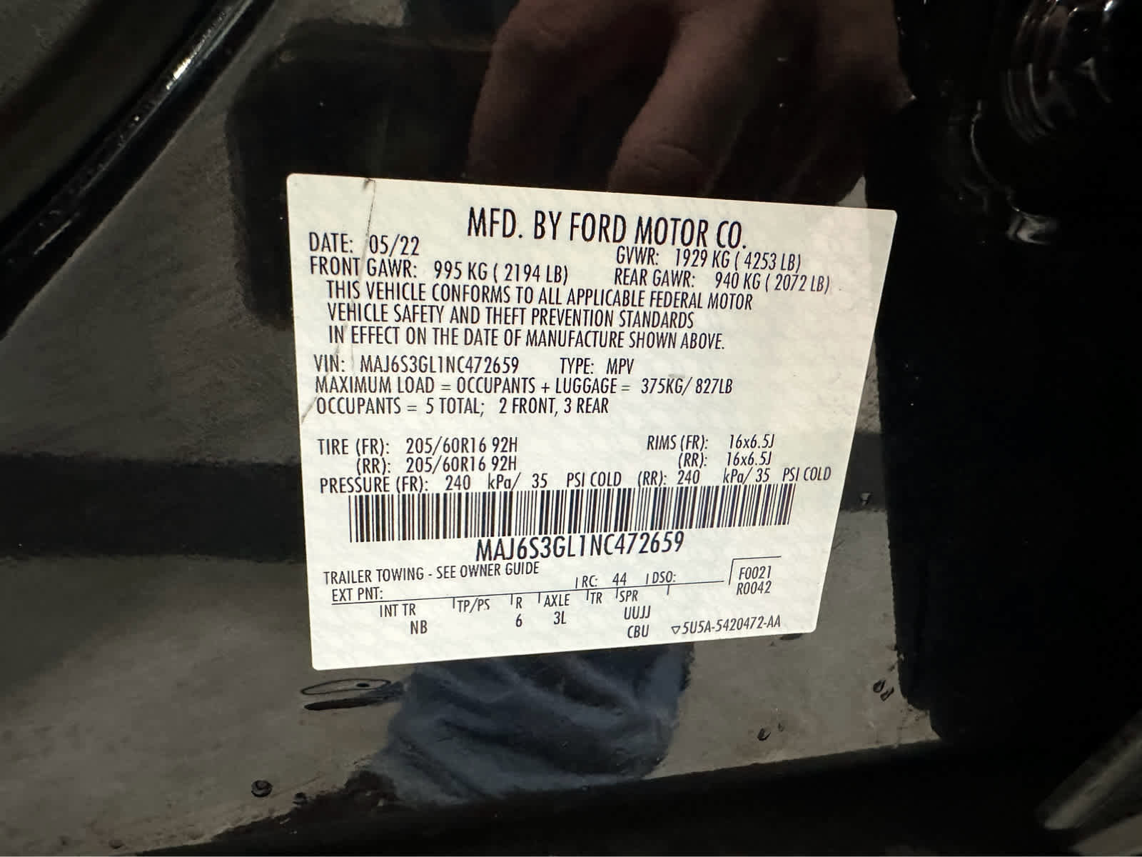 Used 2022 Ford EcoSport SE w/ SE Convenience Package image 15