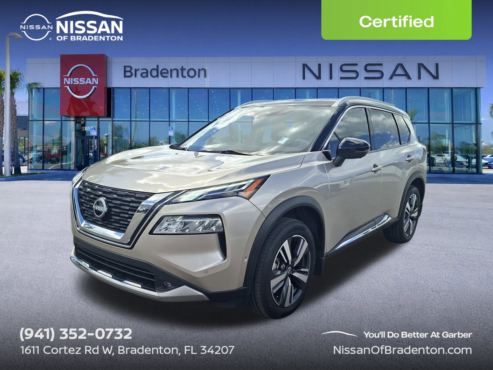 Certified 2022 Nissan Rogue Platinum w/ Head-Up Display Package image 1