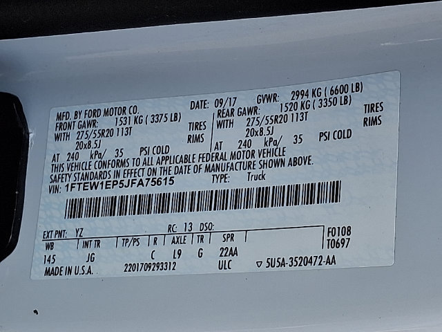 Used 2018 Ford F150 XL w/ Equipment Group 101A Mid AWD/4WD image 26