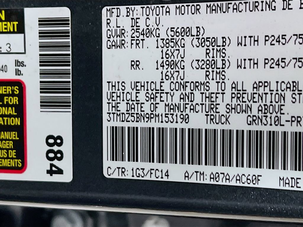 Certified 2023 Toyota Tacoma SR5 w/ Black Out Package (TMS) AWD/4WD image 29