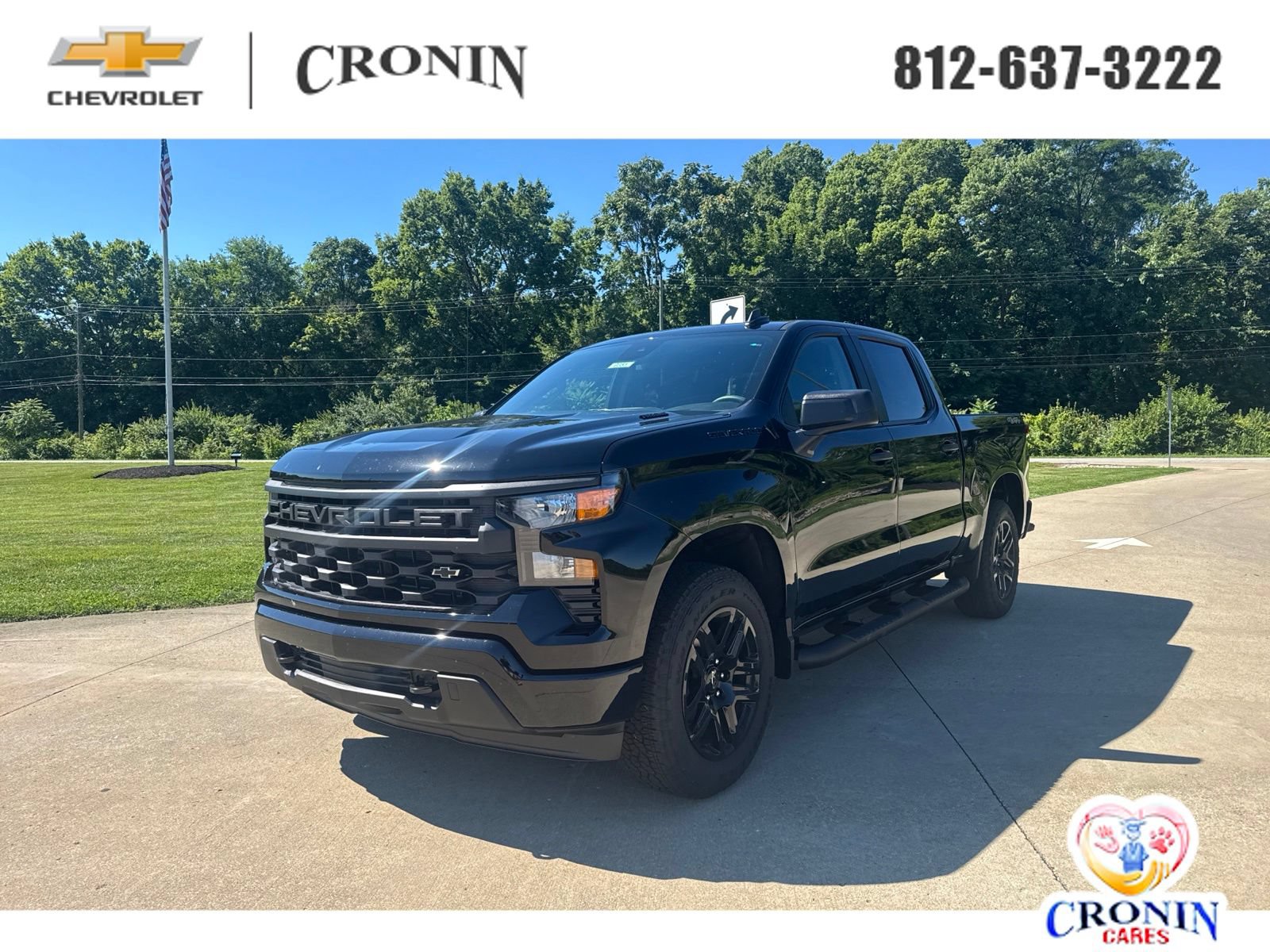 New 2026 Chevrolet Silverado 1500 Custom w/ Turbomax Blackout Package