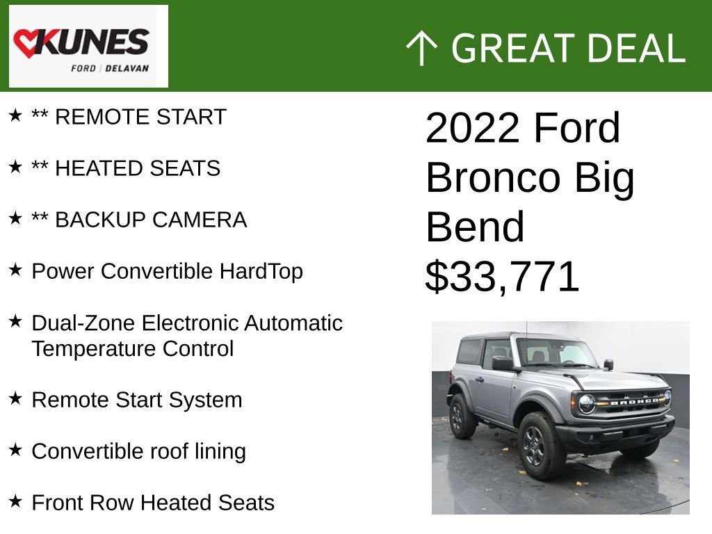 Used 2022 Ford Bronco Big Bend image 2
