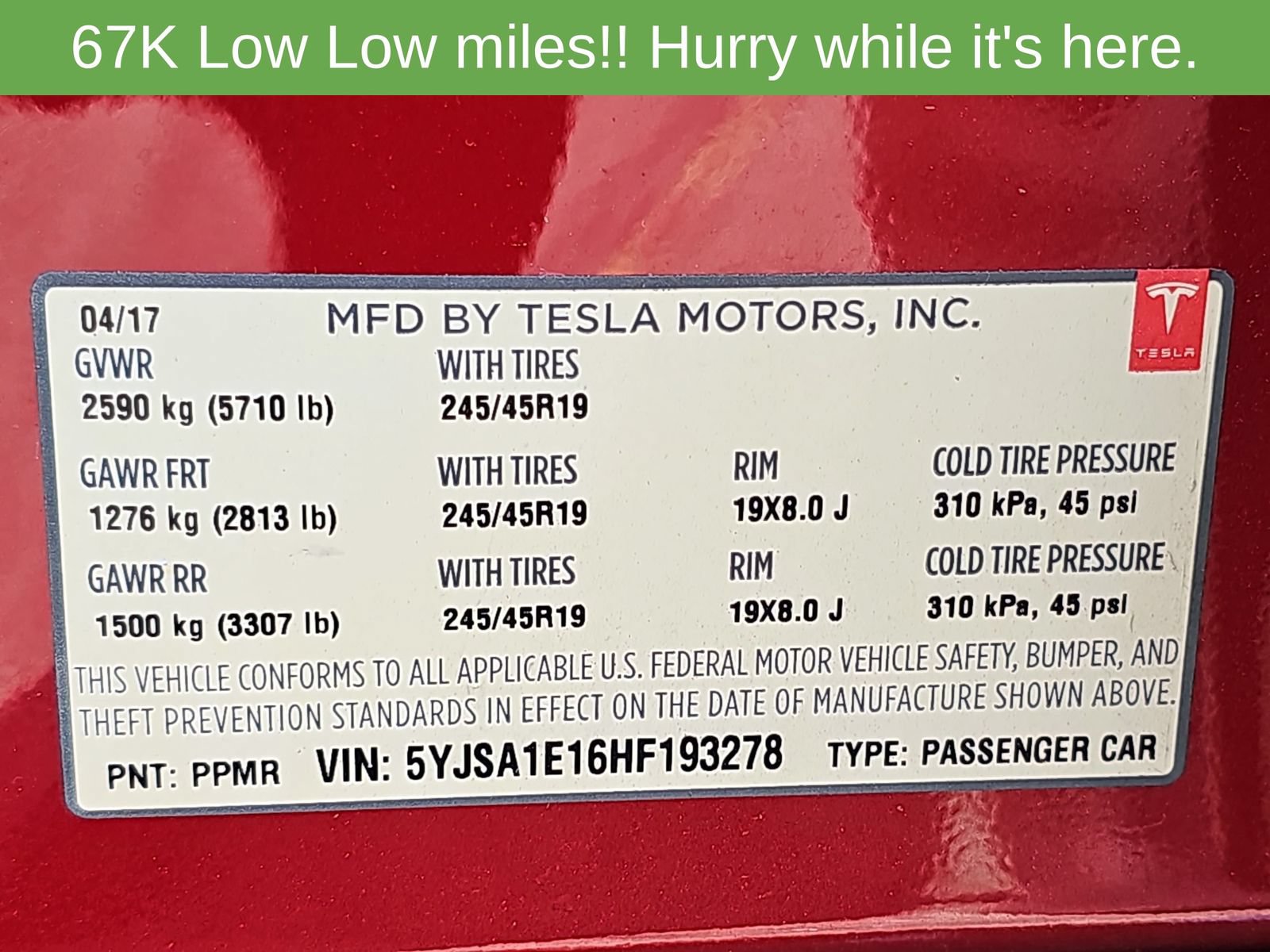 Used 2017 Tesla Model S 75 RWD image 15