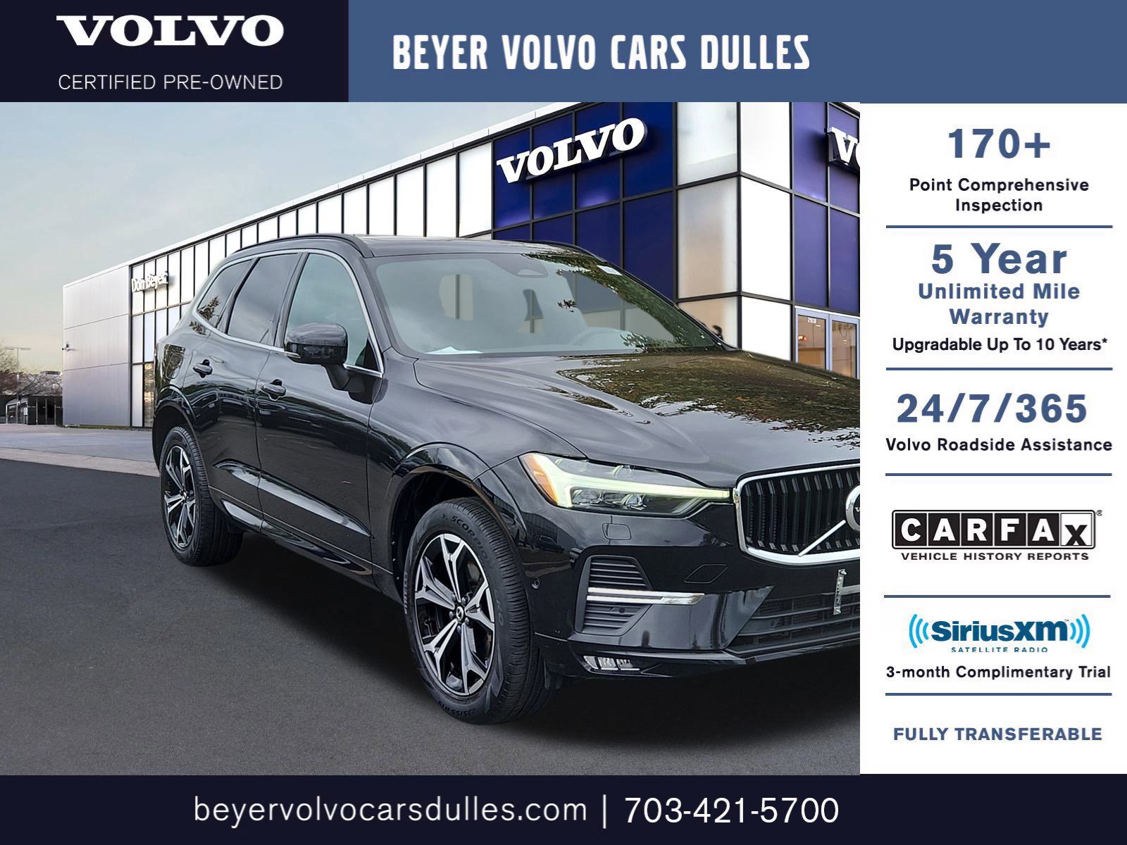 Certified 2022 Volvo XC60 B5 Momentum w/ Advanced Package