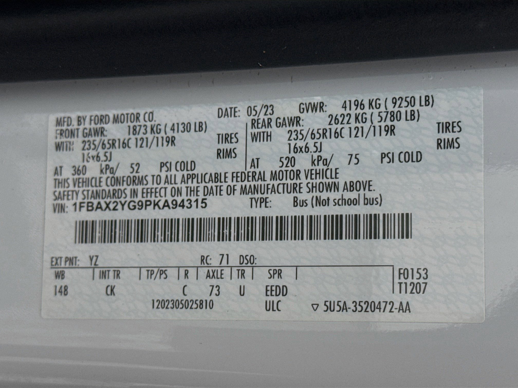 Used 2023 Ford Transit 350 XLT image 38