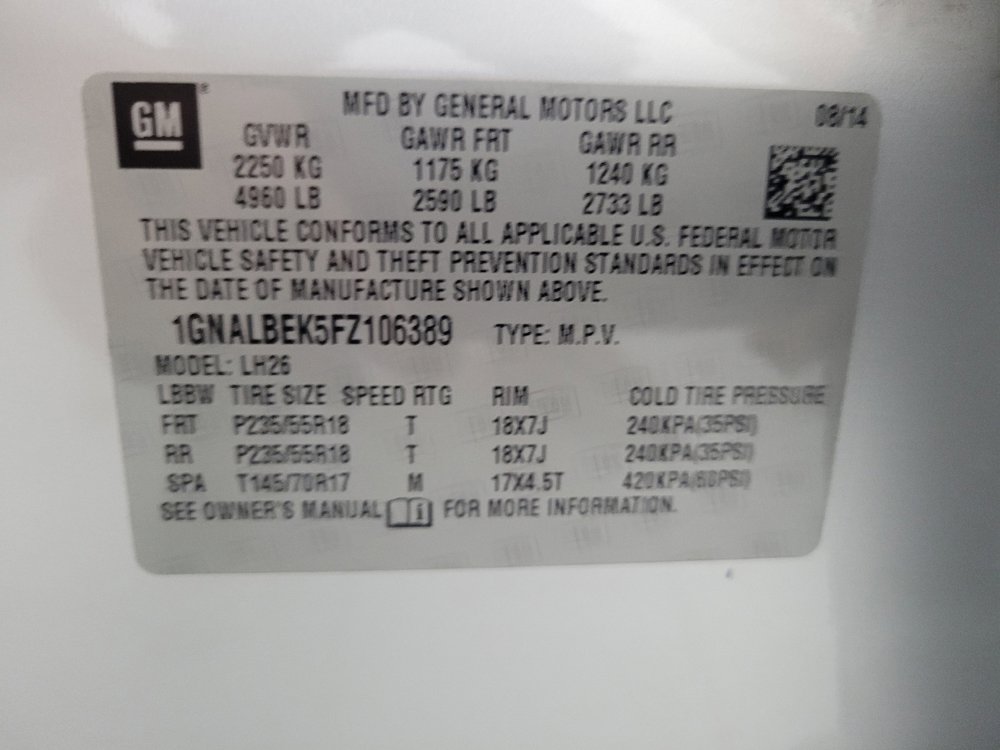 Used 2015 Chevrolet Equinox LT FWD image 33