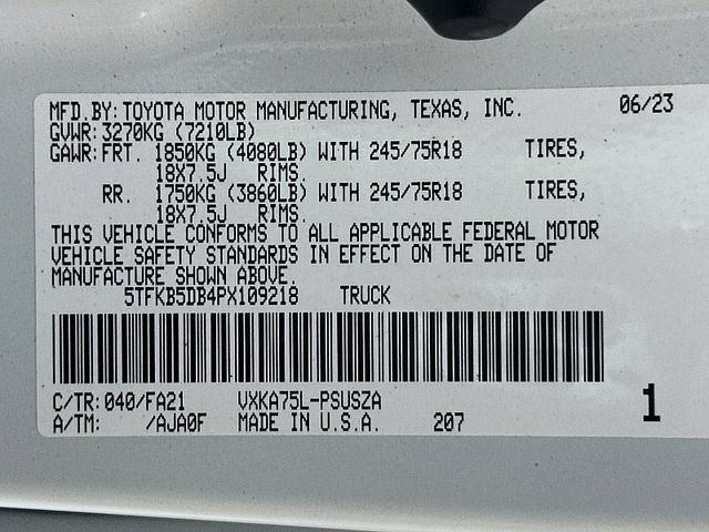 Used 2023 Toyota Tundra SR AWD/4WD image 31