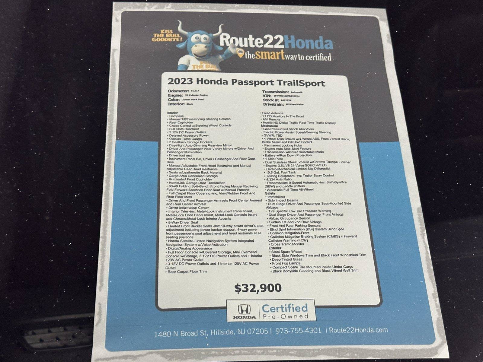 Certified 2023 Honda Passport TrailSport image 40