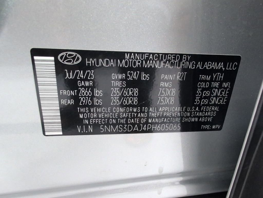 Certified 2023 Hyundai Santa Fe SEL w/ Premium Package AWD/4WD image 31
