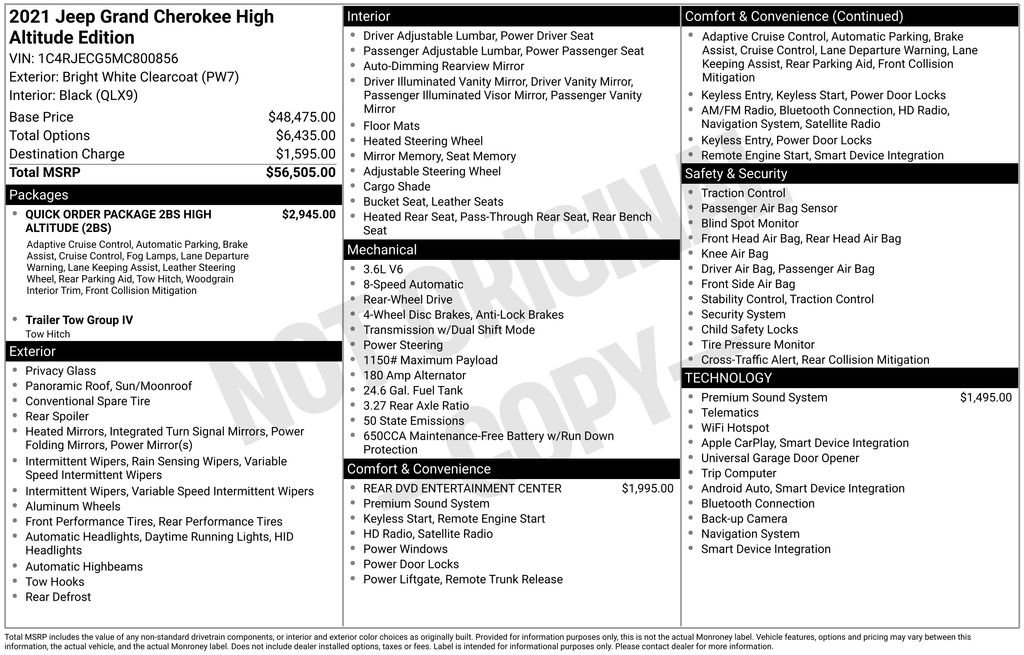 Used 2021 Jeep Grand Cherokee High Altitude image 26