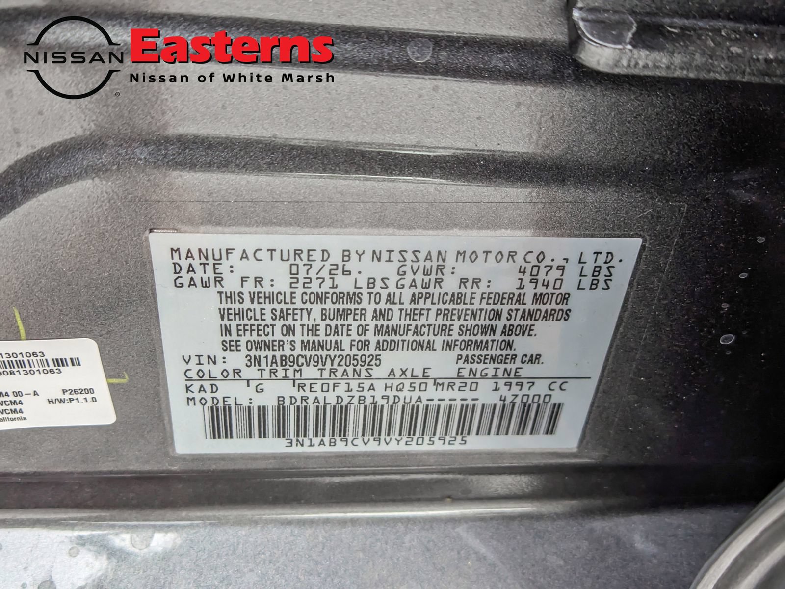 New 2027 Nissan Sentra SV w/ Floor Mat Package FWD image 29