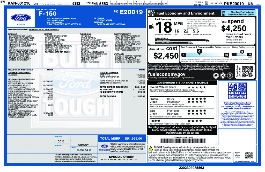 Used 2023 Ford F150 XL w/ Trailer Tow Package AWD/4WD image 39