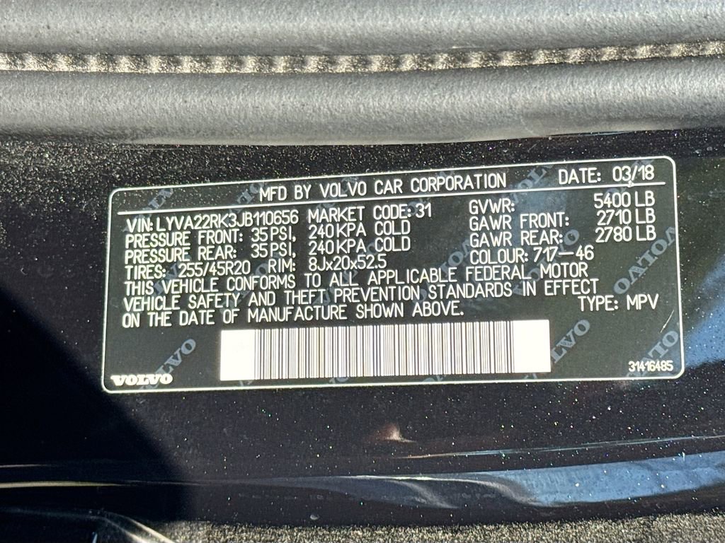 Used 2018 Volvo XC60 T6 Momentum w/ Vision Package AWD/4WD image 33