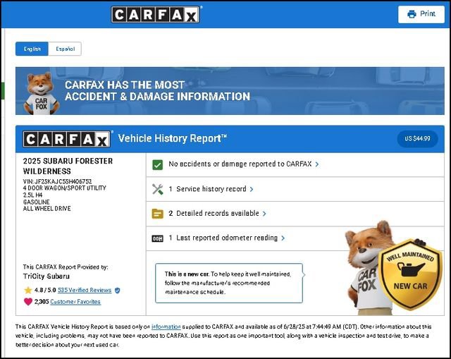 New 2025 Subaru Forester Wilderness image 35