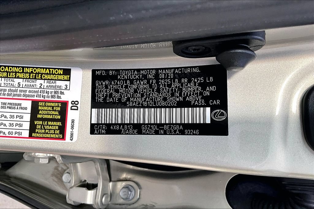 Used 2020 Lexus ES 350 w/ Accessory Package 2 FWD image 45