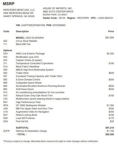 Certified 2023 Mercedes-Benz GLS 450 4MATIC video 3