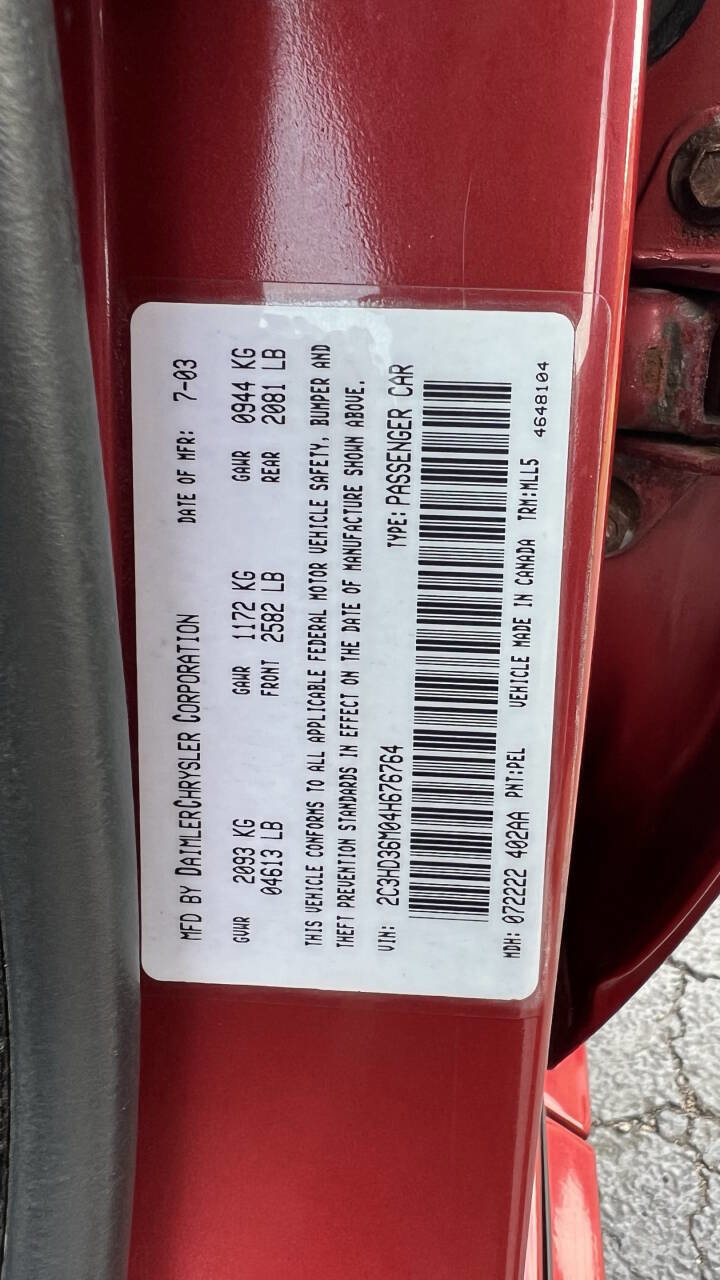 Used 2004 Chrysler Concorde LXi image 38