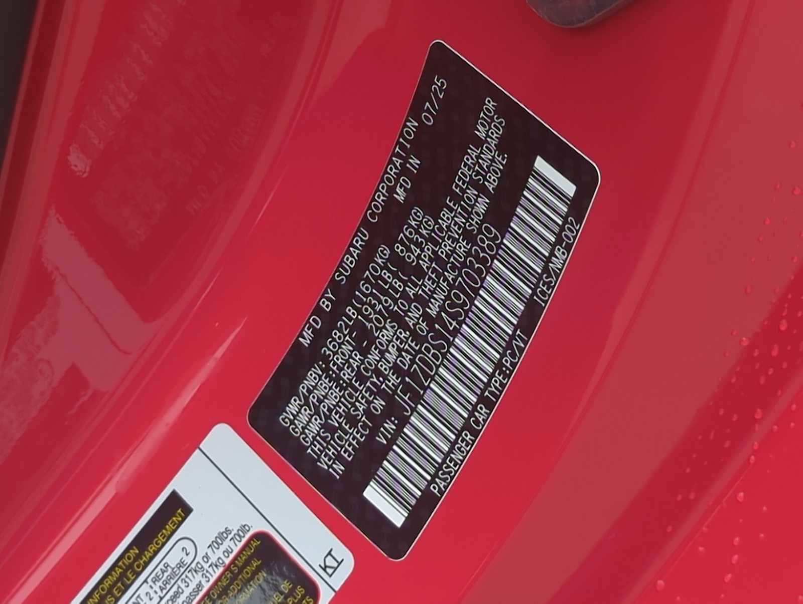 New 2025 Subaru BRZ tS image 33