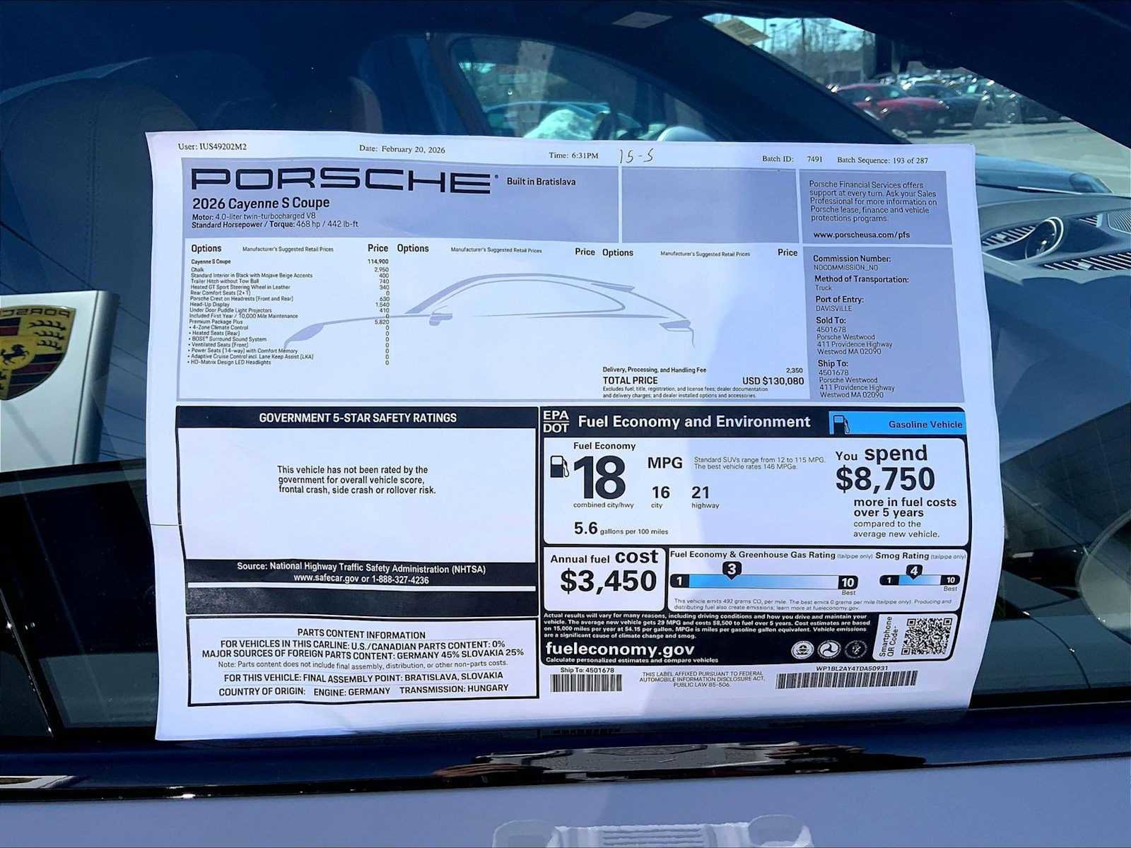 New 2026 Porsche Cayenne S image 24