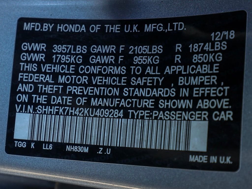 Used 2019 Honda Civic Sport image 38