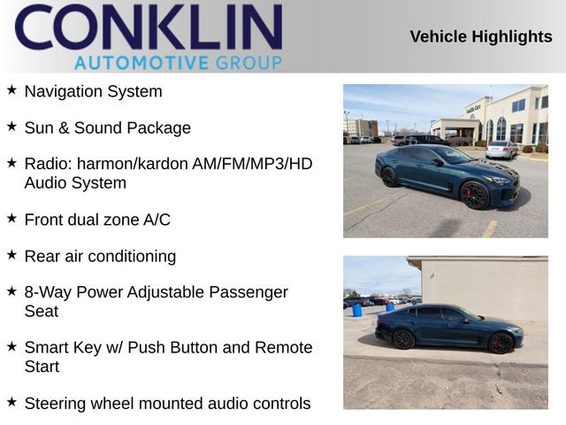 Used 2023 Kia Stinger GT-Line w/ Sun & Sound Package RWD image 2