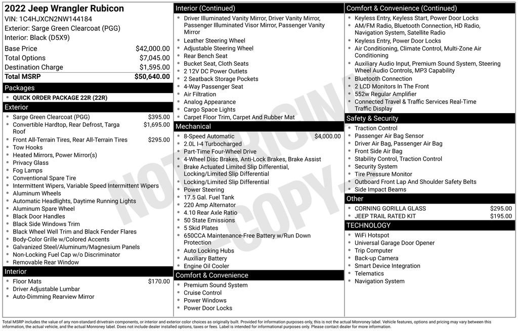 Used 2022 Jeep Wrangler Rubicon image 21