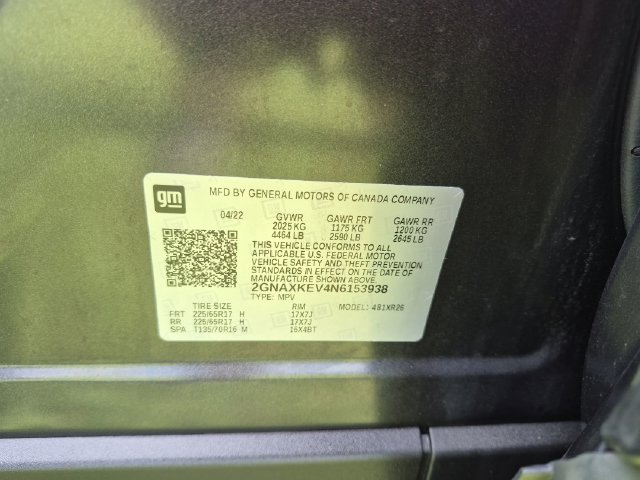 Used 2022 Chevrolet Equinox LT FWD image 28