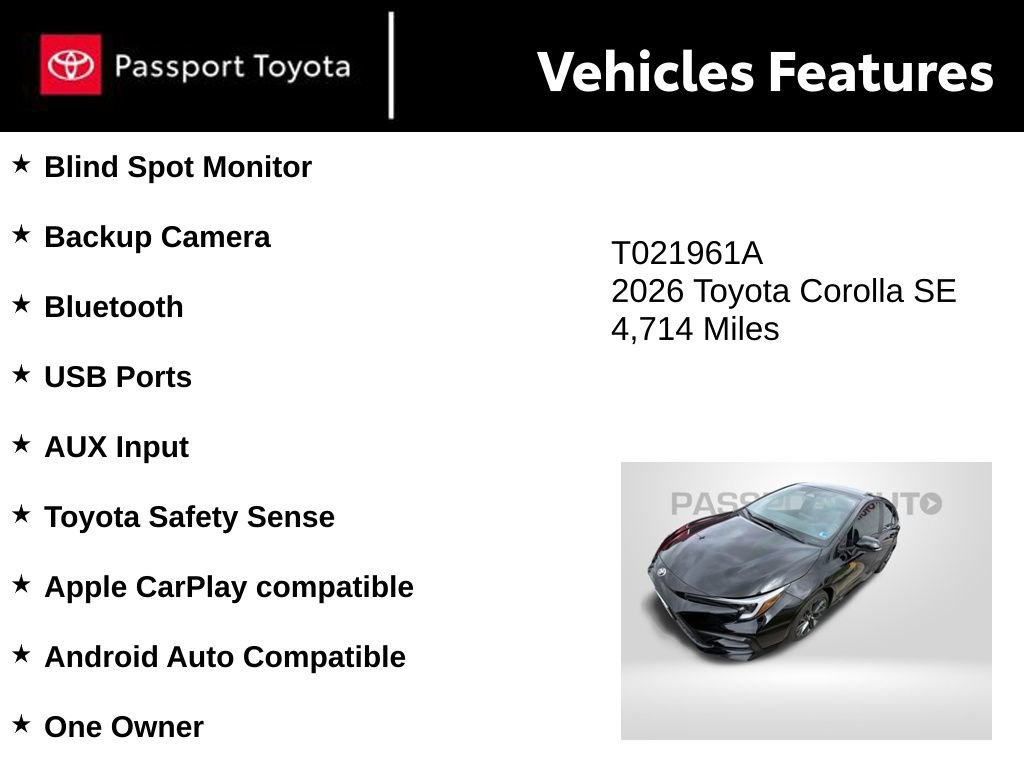 Used 2026 Toyota Corolla SE FWD image 9