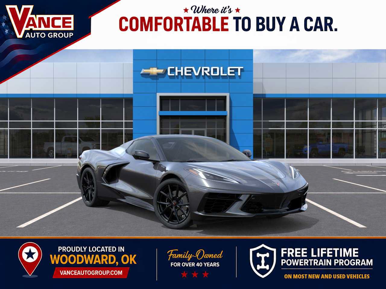 New 2027 Chevrolet Corvette Stingray Convertible w/ Stealth Interior Trim Package RWD image 1