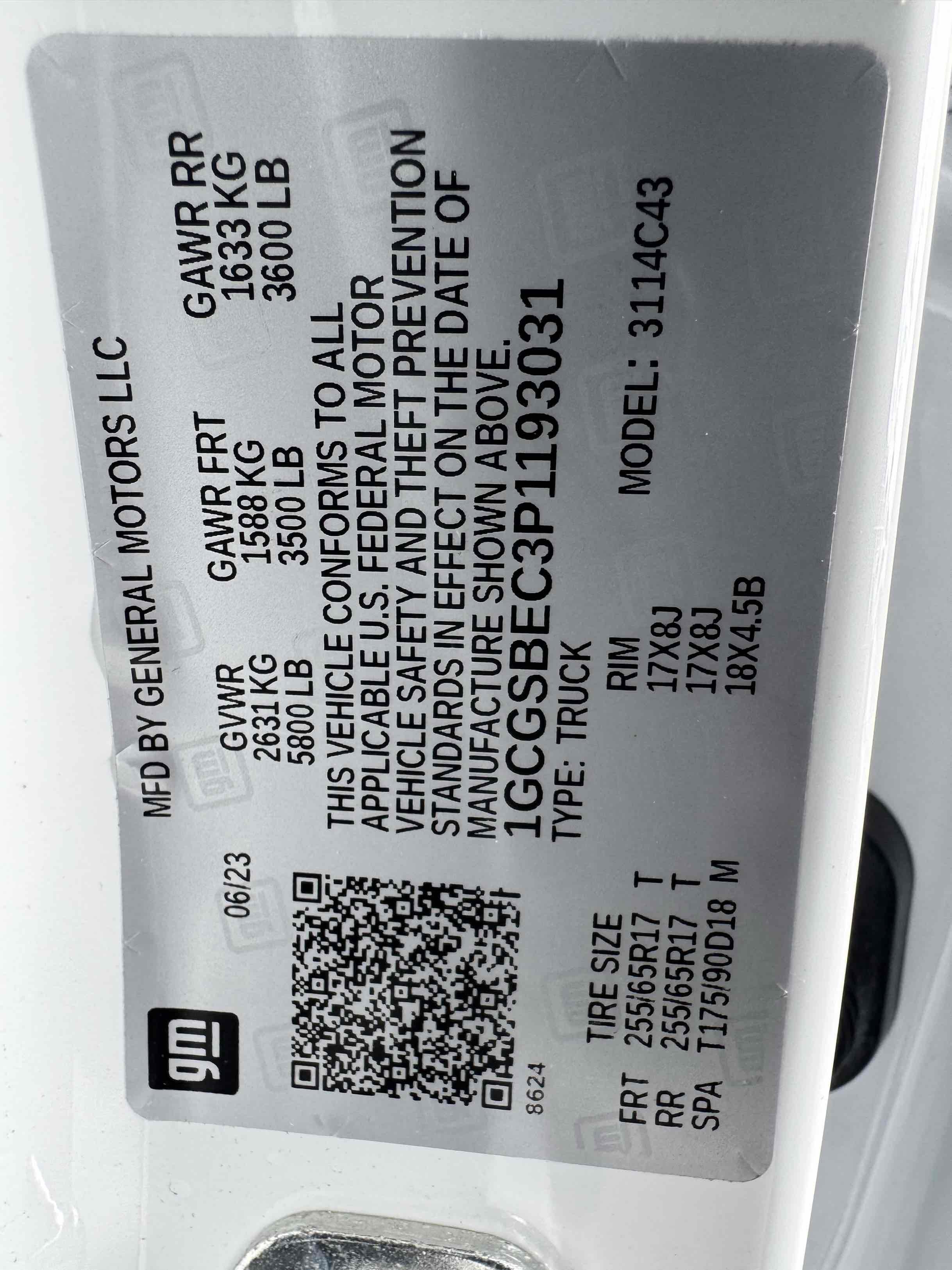 Used 2023 Chevrolet Colorado W/T w/ WT Convenience Package RWD image 19