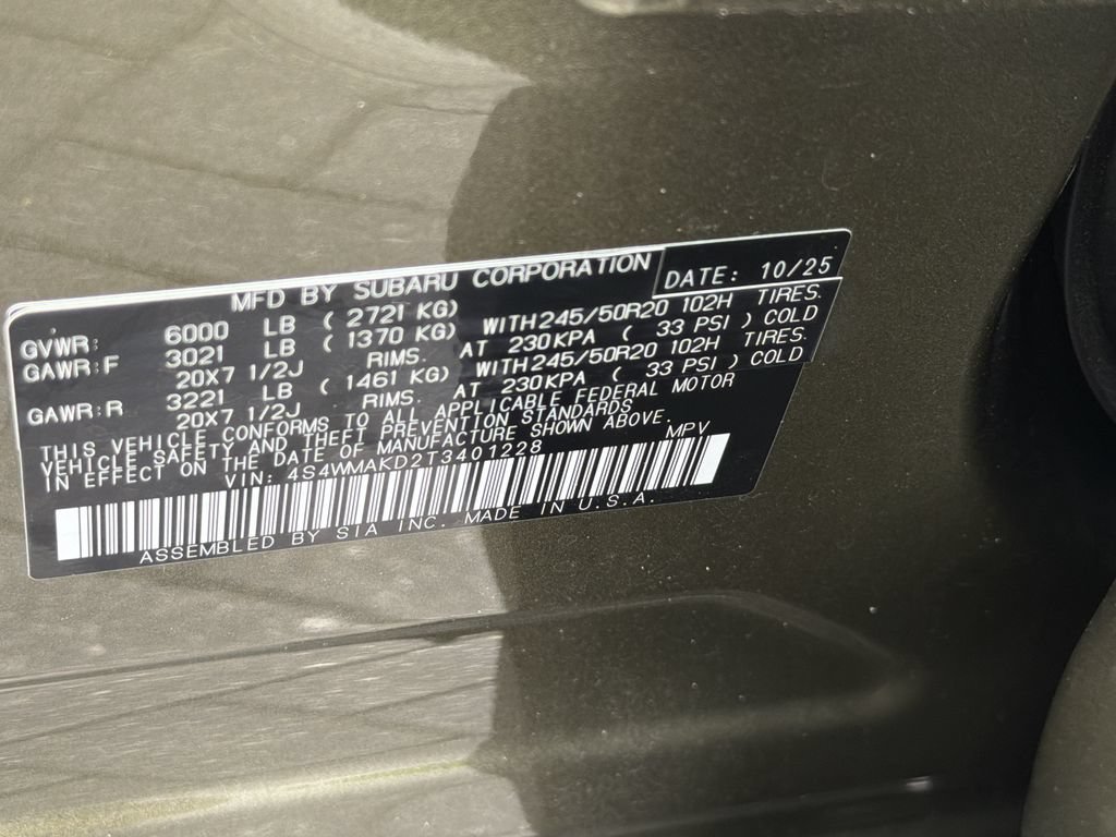 Certified 2026 Subaru Ascent Touring AWD/4WD image 33