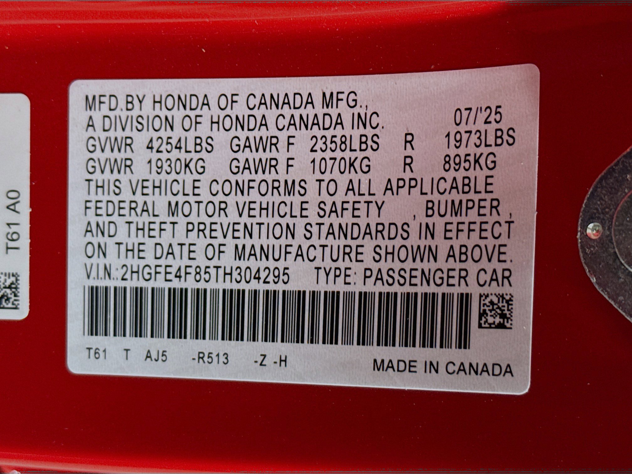 New 2026 Honda Civic Sport Touring image 39