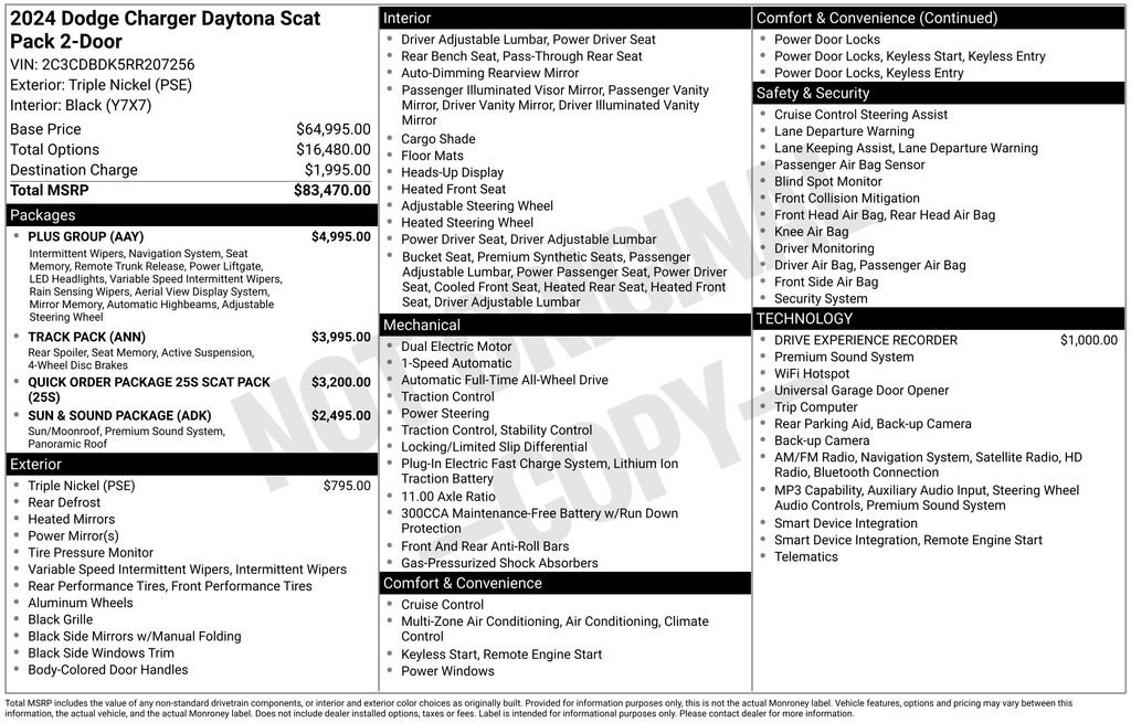 Used 2024 Dodge Charger Daytona Scat Pack w/ Plus Group AWD/4WD image 32