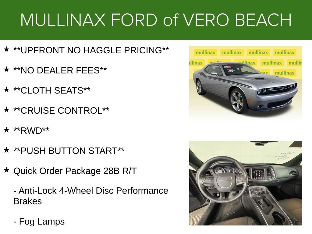 Used 2015 Dodge Challenger R/T w/ Quick Order Package 28B R/T image 5