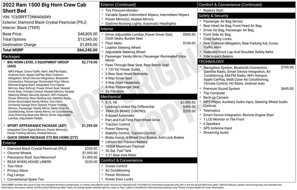 Used 2022 RAM 1500 Big Horn AWD/4WD image 6