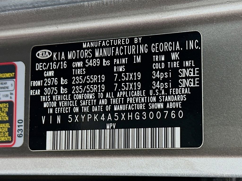 Used 2017 Kia Sorento SX image 34