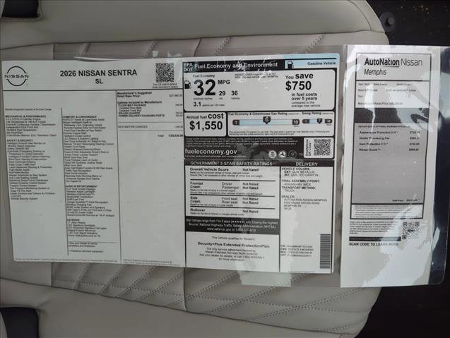 New 2026 Nissan Sentra SL w/ Floor Mat Package image 24