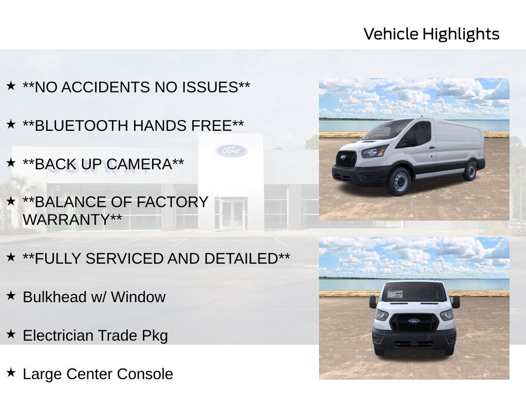 Certified 2025 Ford Transit 150 Low Roof w/ Electrician Trade Package RWD image 6