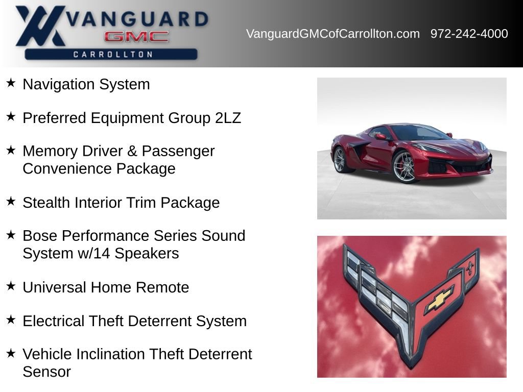 Used 2025 Chevrolet Corvette Z06 w/ Stealth Interior Trim Package RWD image 6
