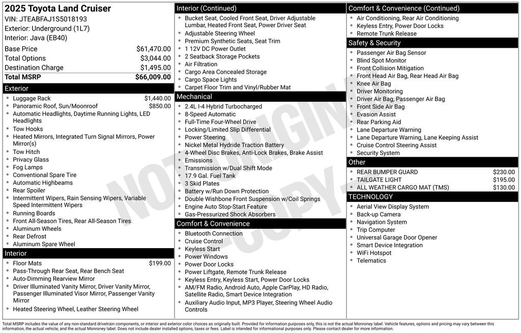 Used 2025 Toyota Land Cruiser image 37