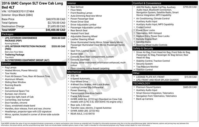 Used 2016 GMC Canyon SLT AWD/4WD image 7