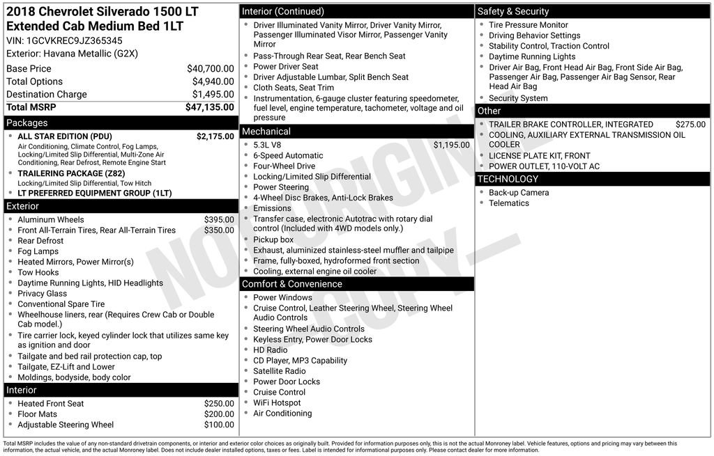 Used 2018 Chevrolet Silverado 1500 LT w/ All Star Edition image 2