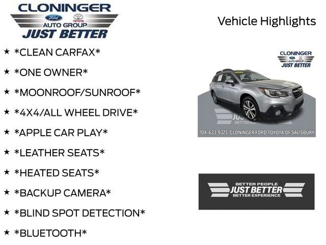 Used 2018 Subaru Outback 2.5i Limited w/ Popular Package #2 AWD/4WD image 3